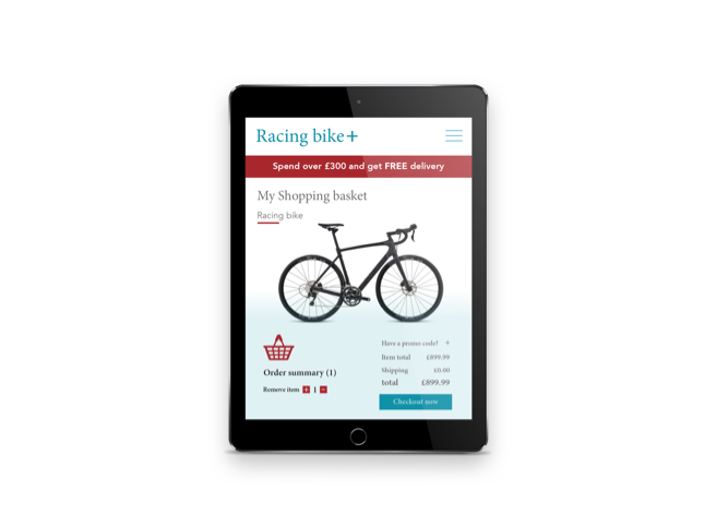 Online payments on tablet