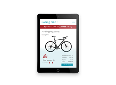 Online payments on tablet