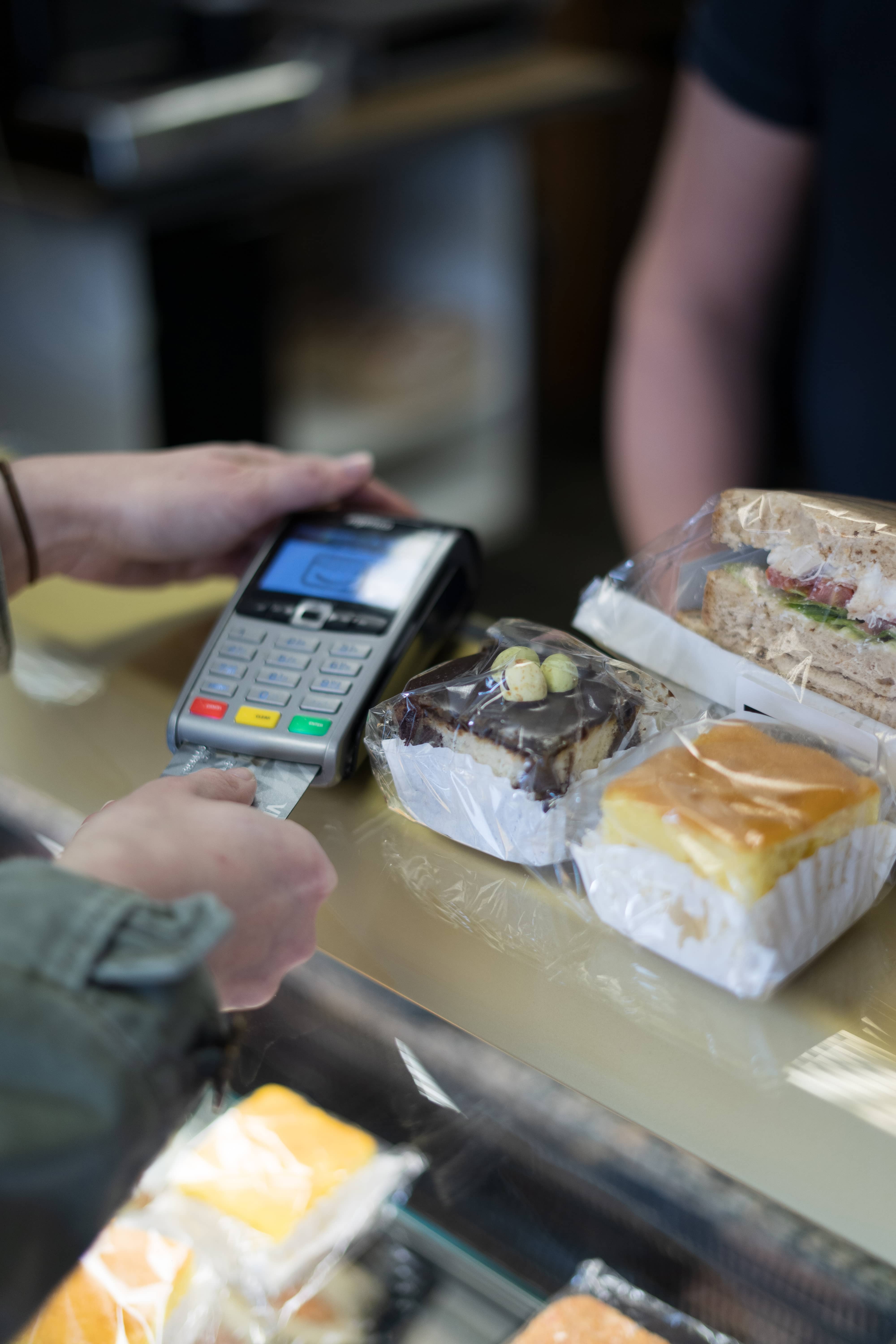 Legends The Sandwich Shop Card Transaction