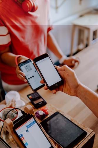 Taking a QR code payment