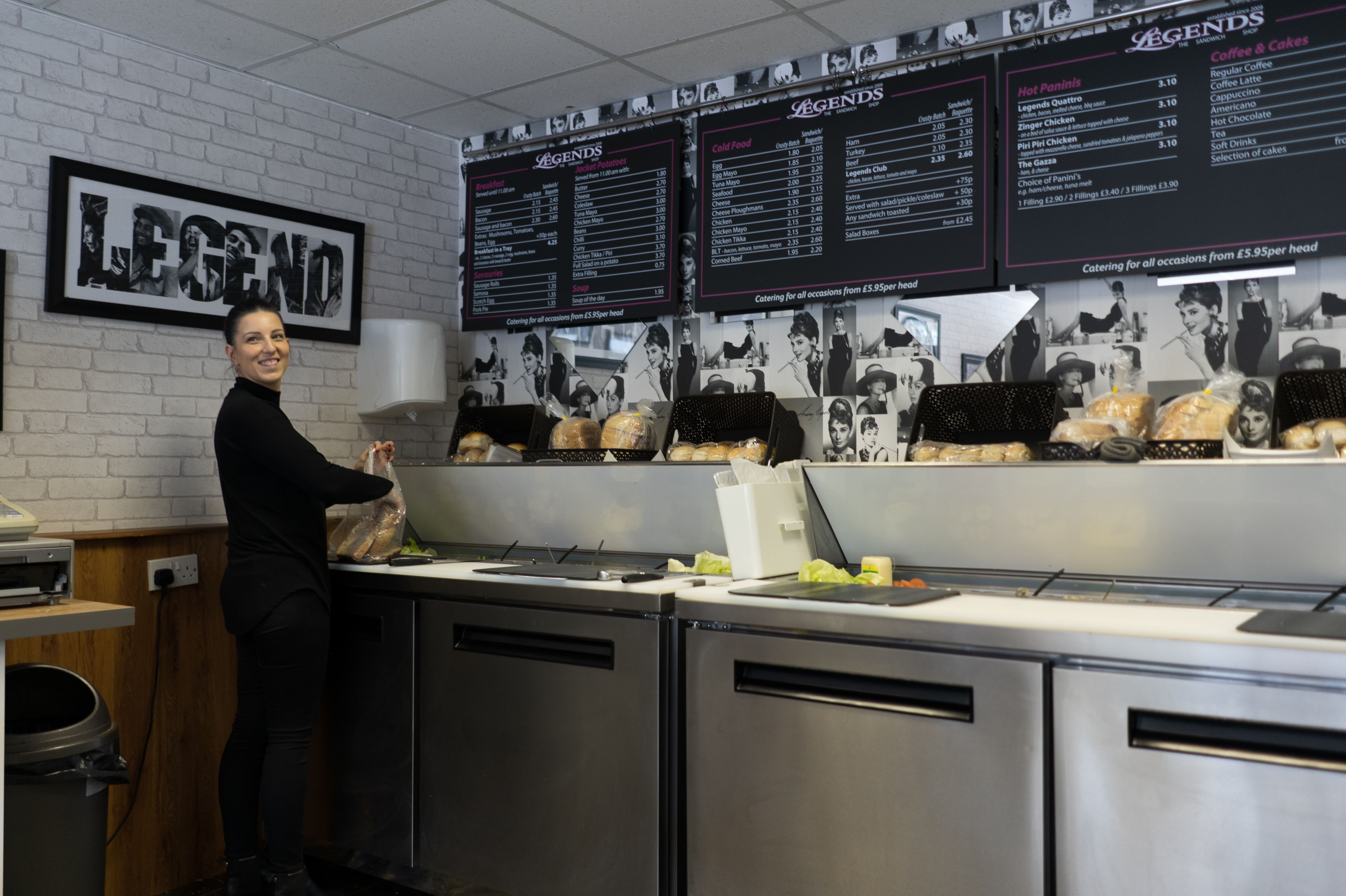 Legends The Sandwich Shop Kitchen