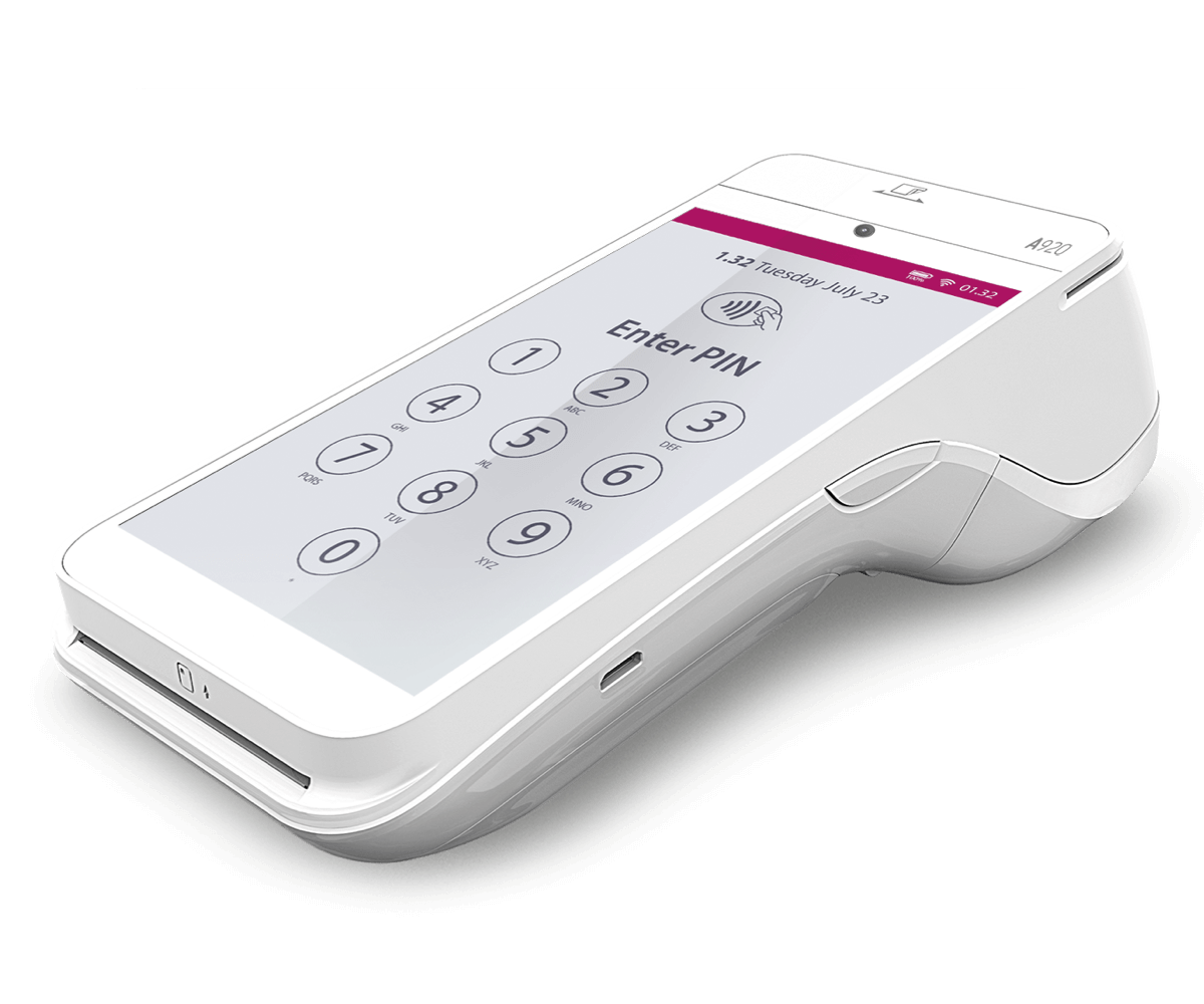 A920 Showing PIN Pad